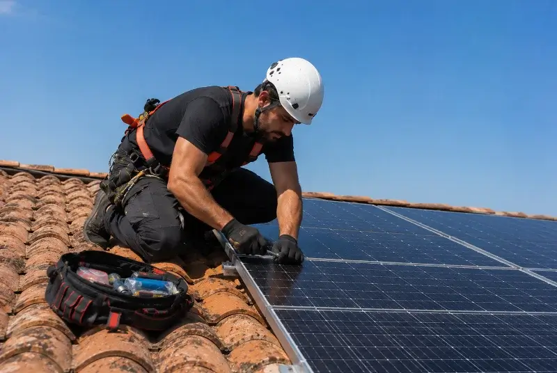 Maintenance et monitoring de panneaux solaires à Boistrudan